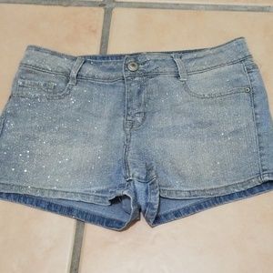 Lei sparkling jean shorts, size 11